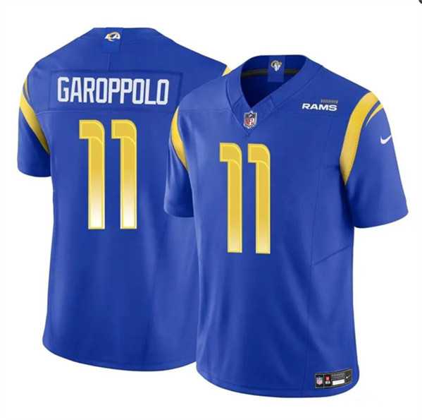 Youth Los Angeles Rams #11 Jimmy Garoppolo Blue 2024 F.U.S.E. Vapor Untouchable Stitched Jersey Dzhi